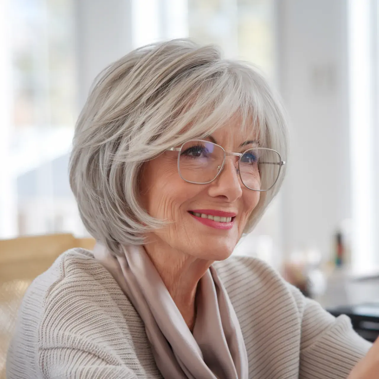 16. Layered Textured Bob