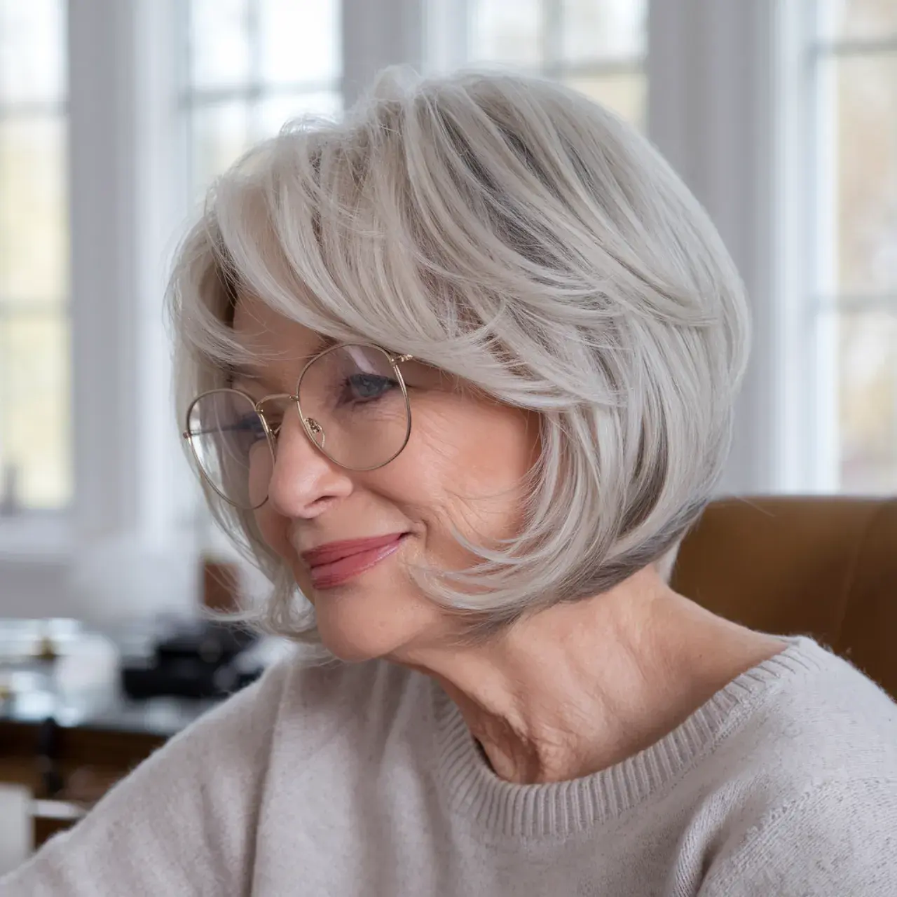 Feathered Layered Bob