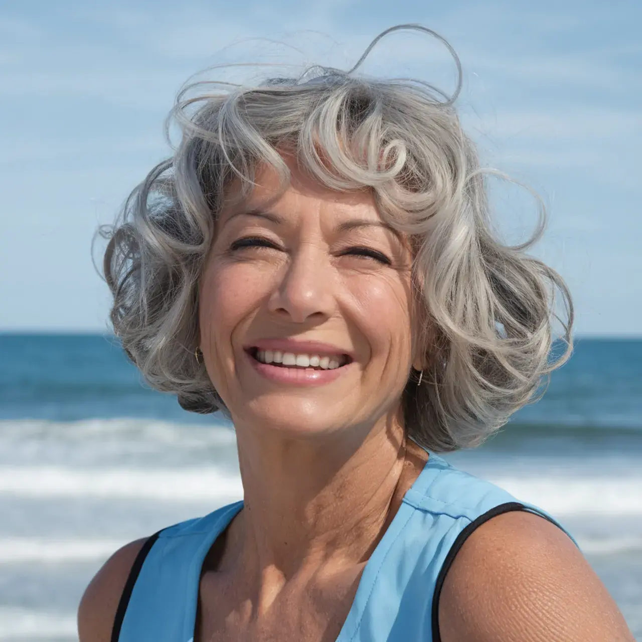 Rounded Curly Bob