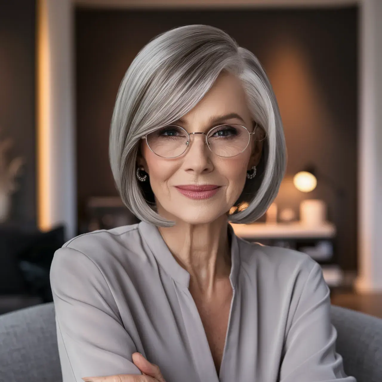 elegant-side-parted-bob-with-glasses