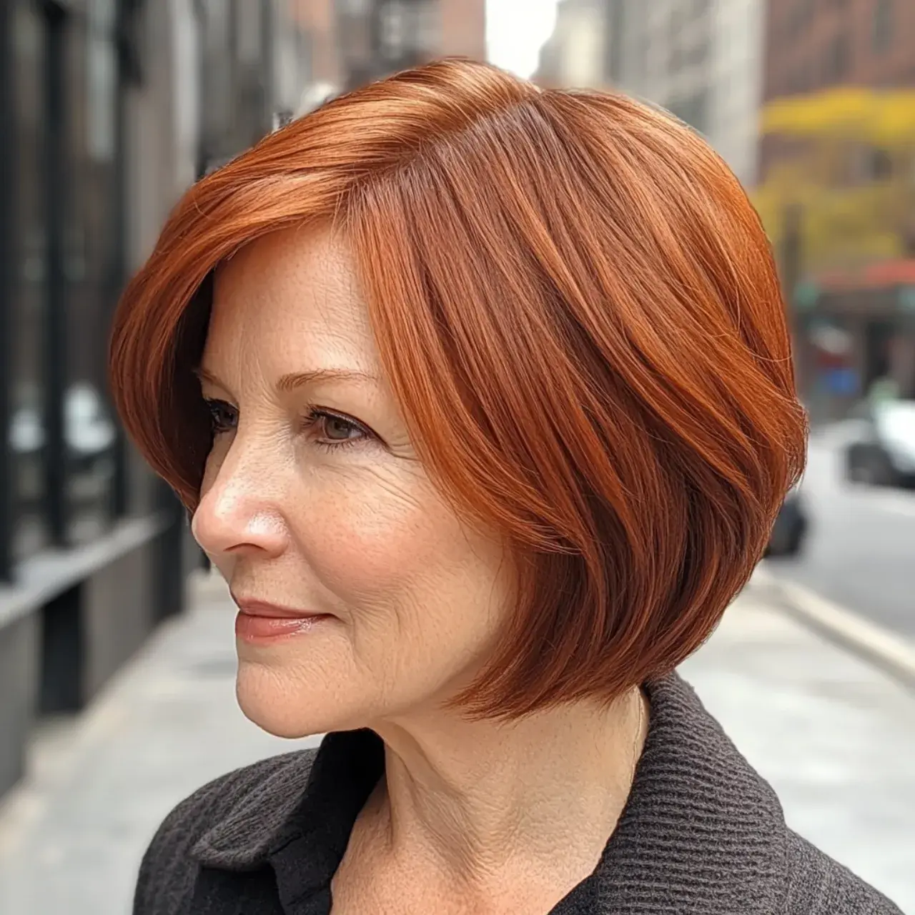 stacked bob hairstyle