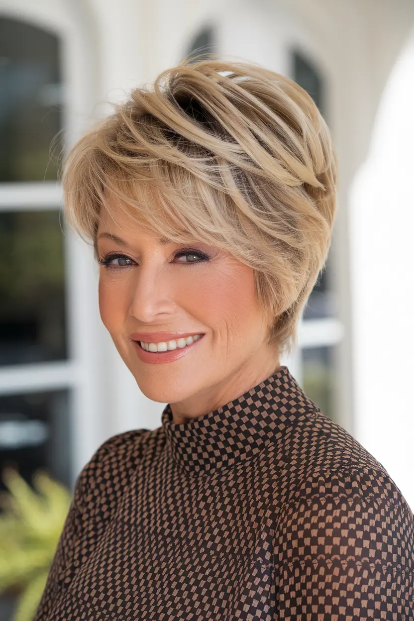 20 Short Golden Blonde Balayage Pixie Hair