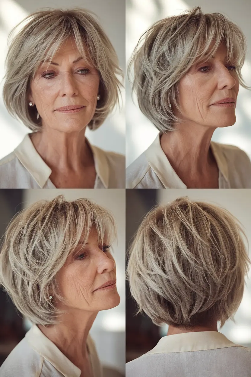 2. Low Maintenance Shaggy Bob