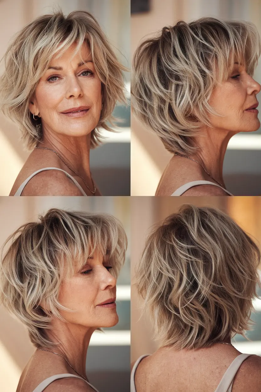 21. Short Shag with Beach Waves