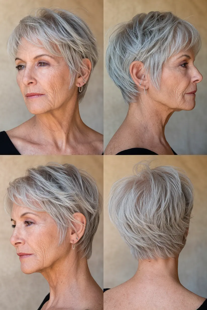 30. Feathered Gray Cut