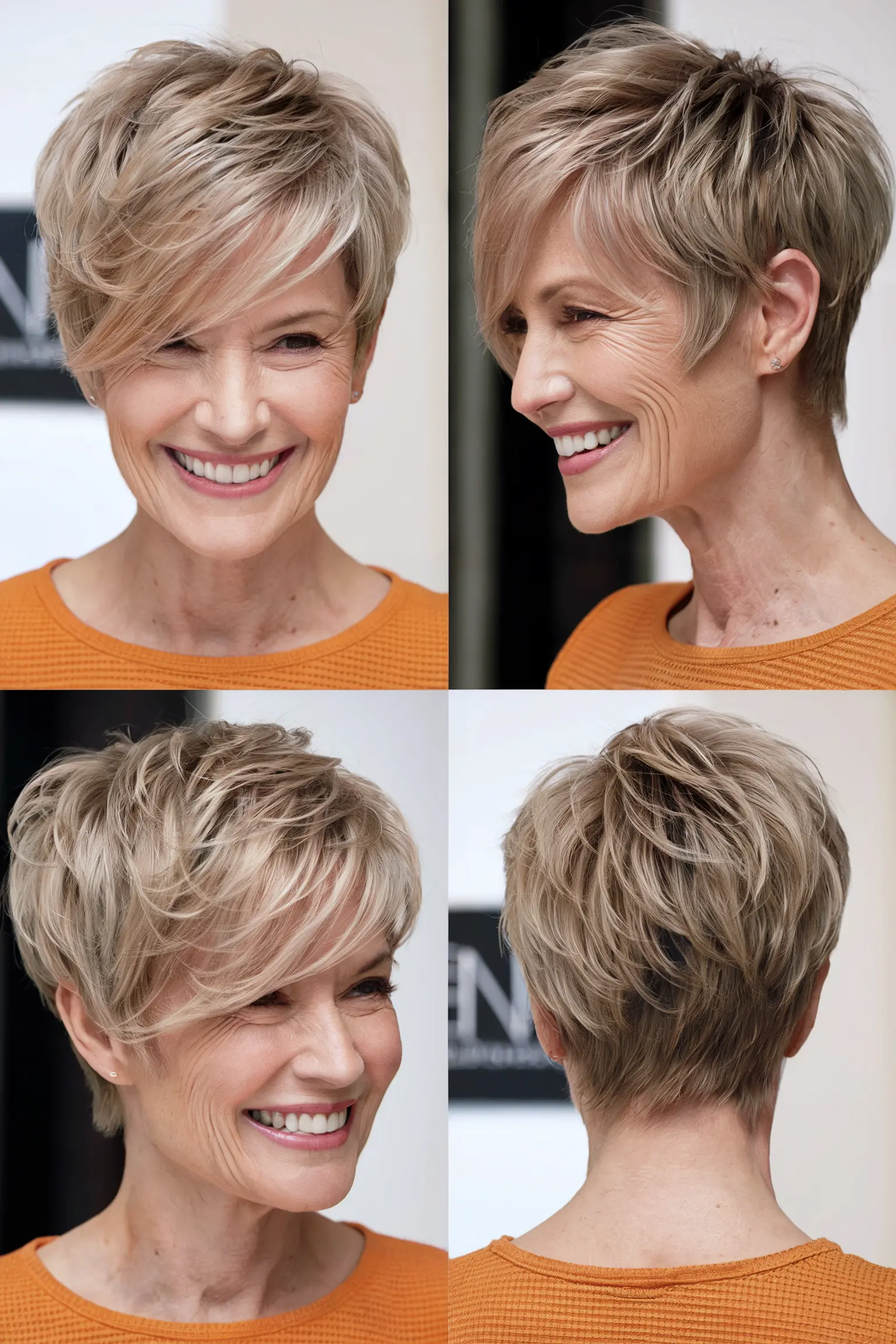 4. Choppy Side Swept Pixie Cut