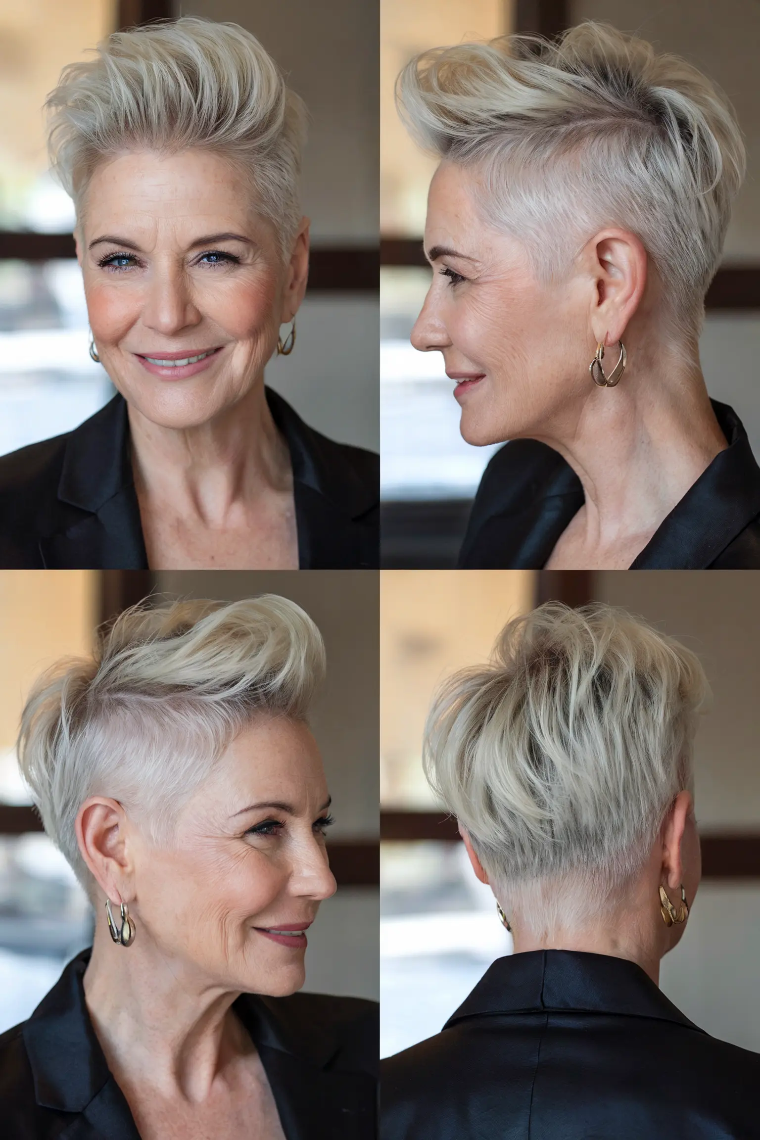 55. Stylish Lifted Pixie with Undercut