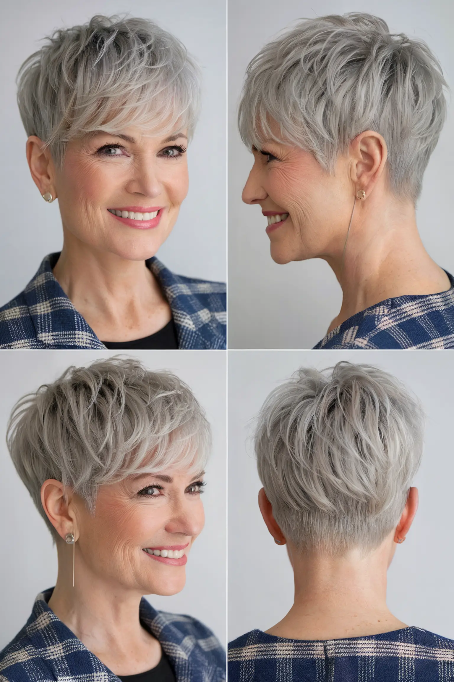 57. Textured Bright Colored Pixie with Undercut