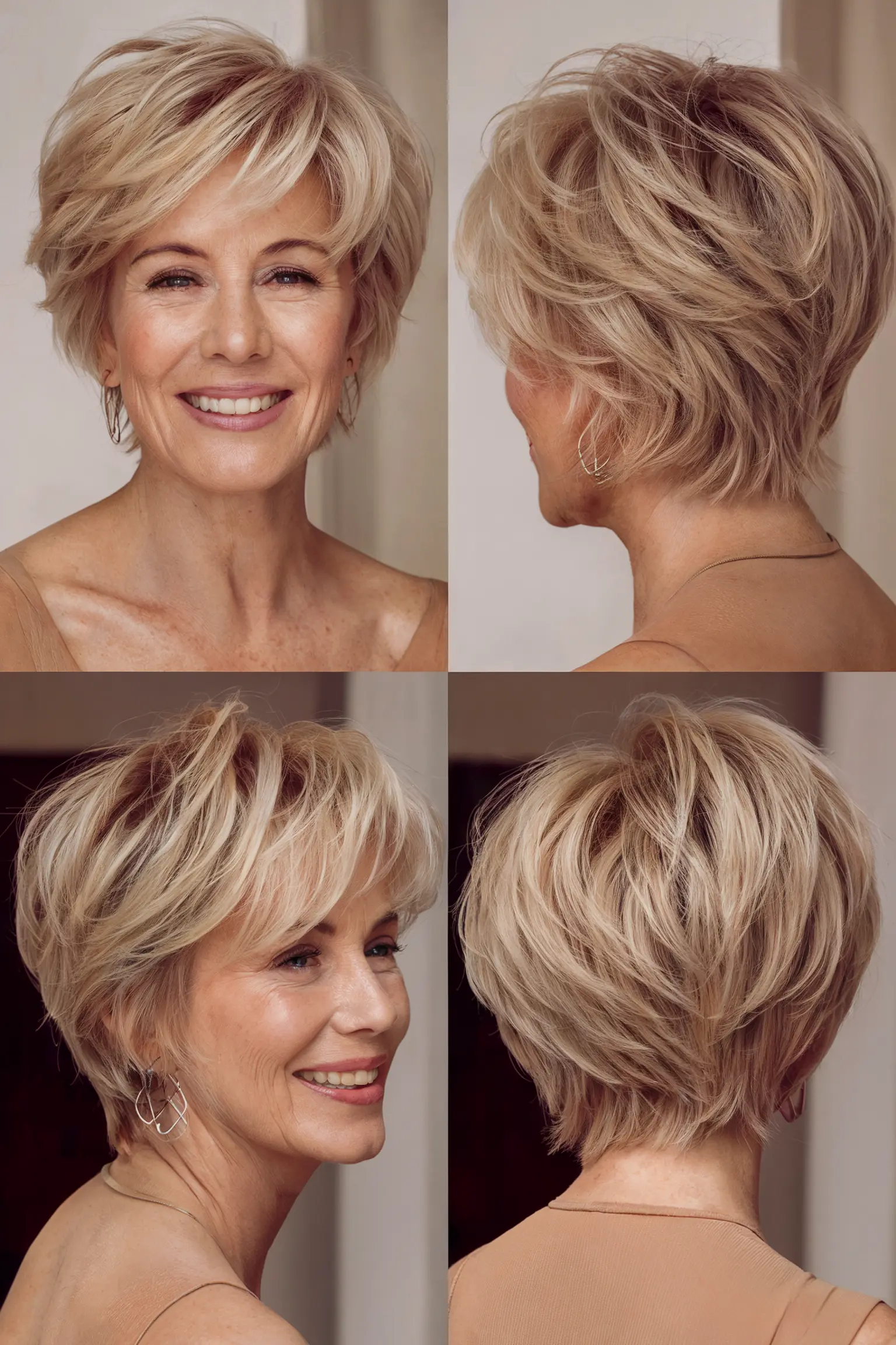 74. Voluminous Long Pixie for Fine Hair