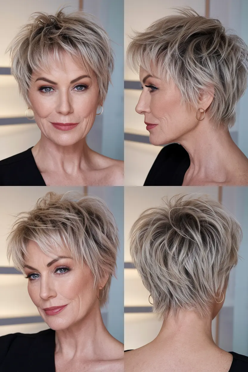 83. Short Textured Shaggy Cut