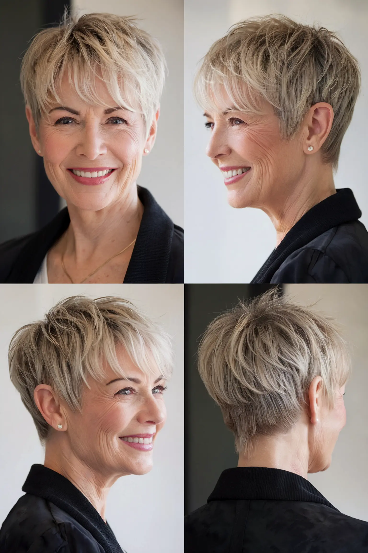 92. Textured Pixie with Tapered Sides