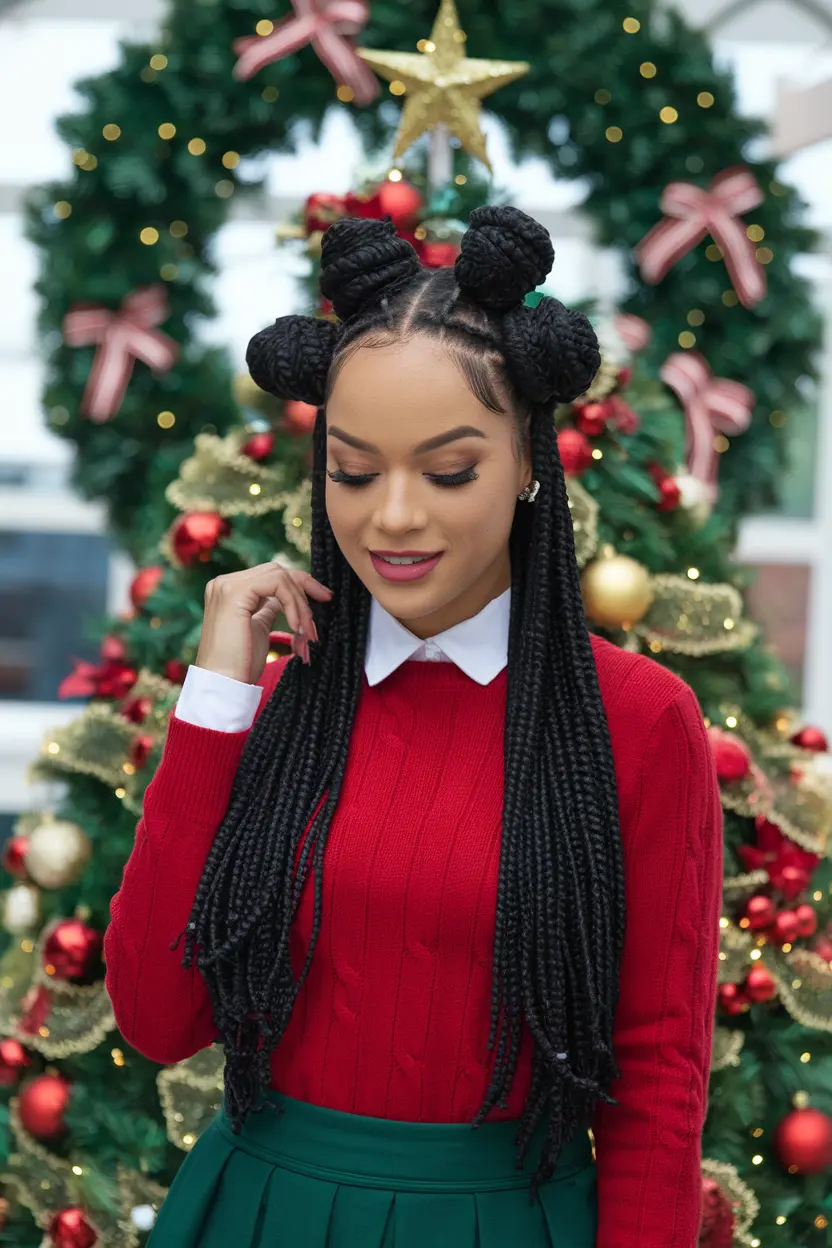 Festive Beaded Bantu Knots