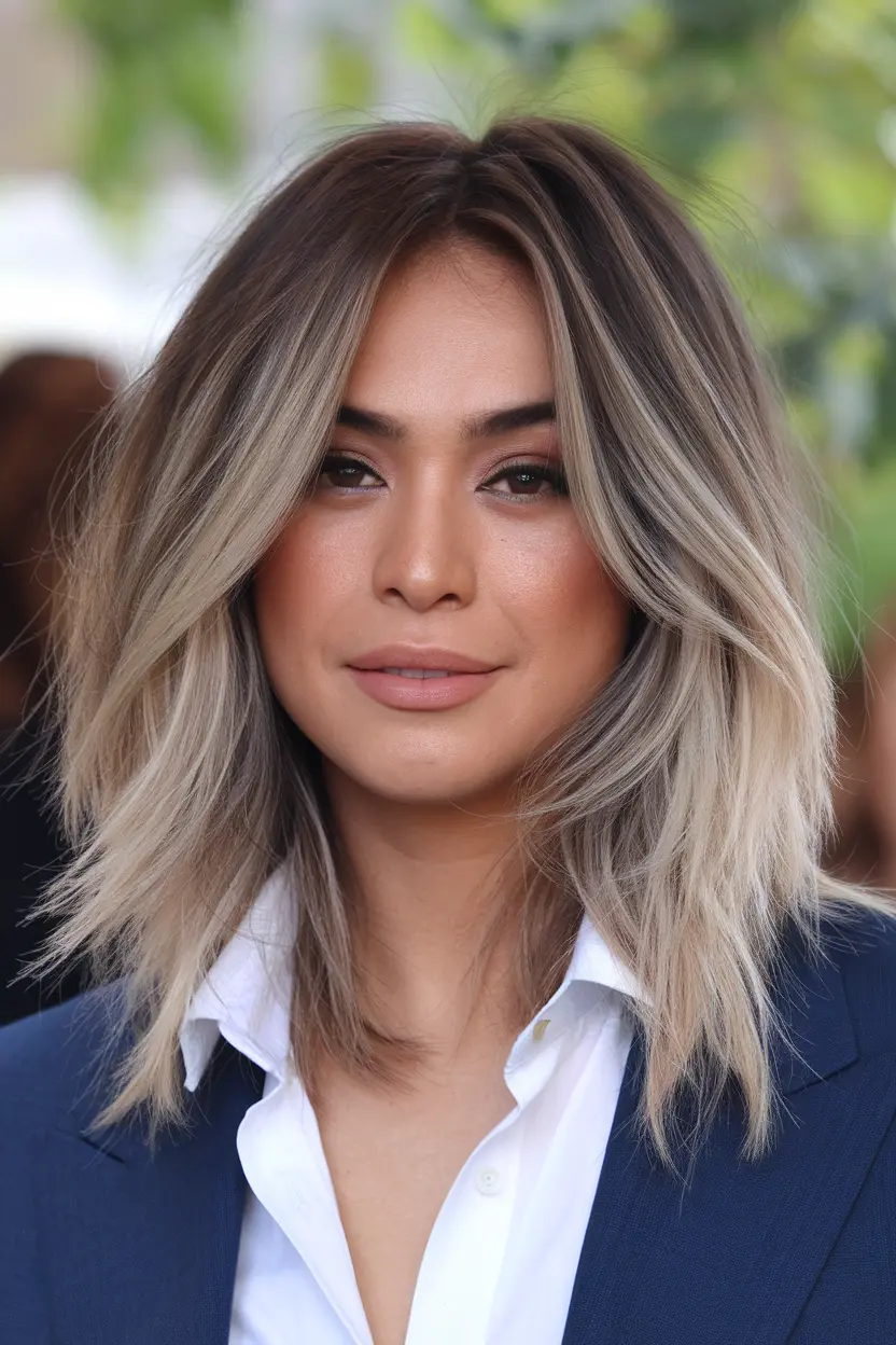 Medium Cut with Soft Layers for Fine Hair