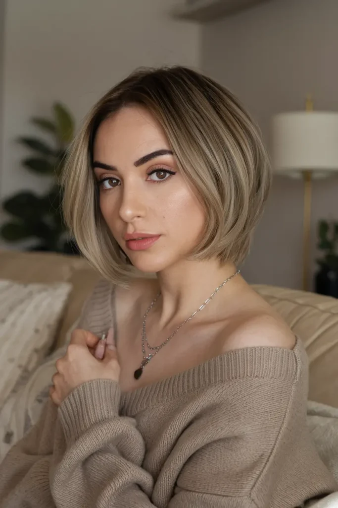 18. Short Textured Bob