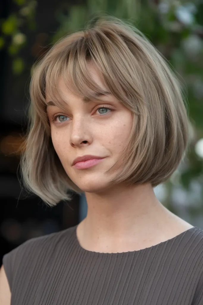 2 Chin Length Bob with Bangs