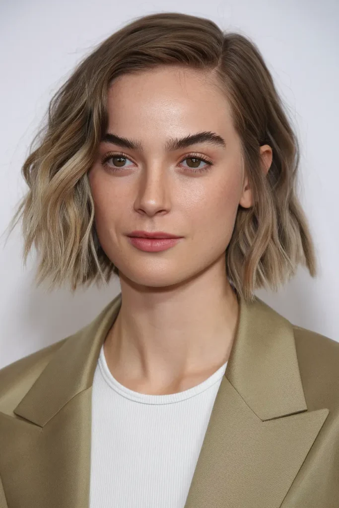 23. Jaw Length Wavy Bob