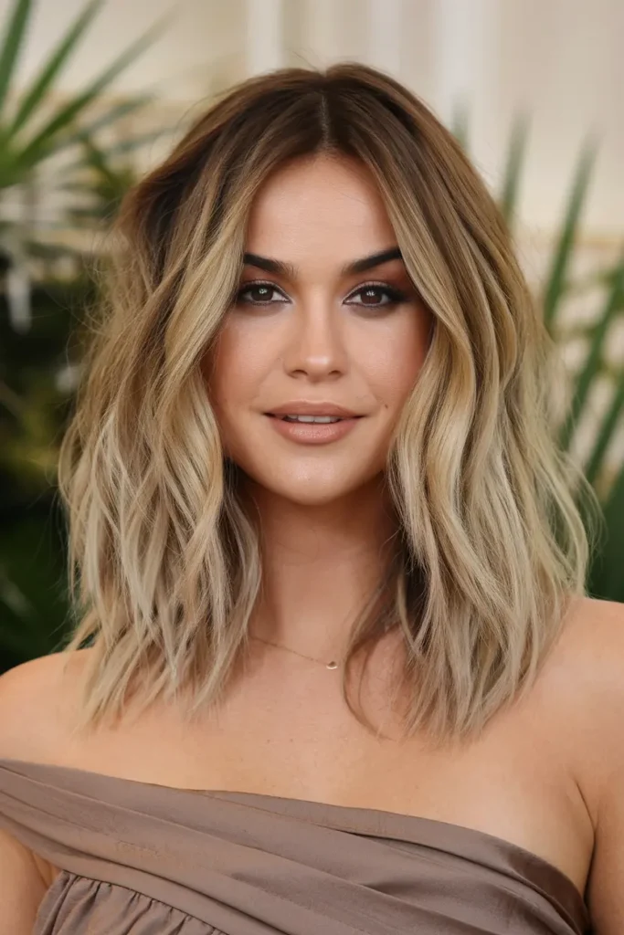 Blonde Relaxed Textured Waves