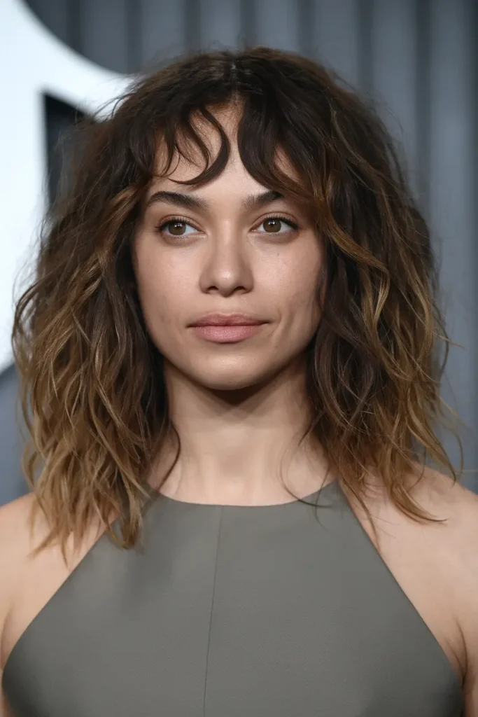 Low Maintenance Curly Hair with Bangs