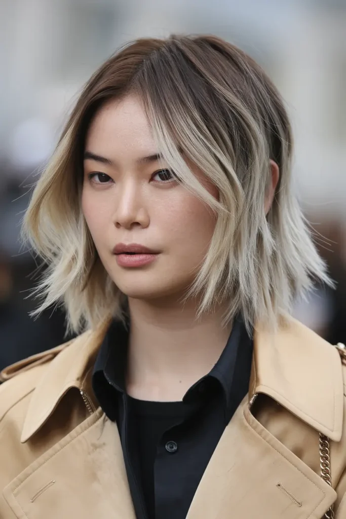 Sexy Layered Style With Darkened Roots