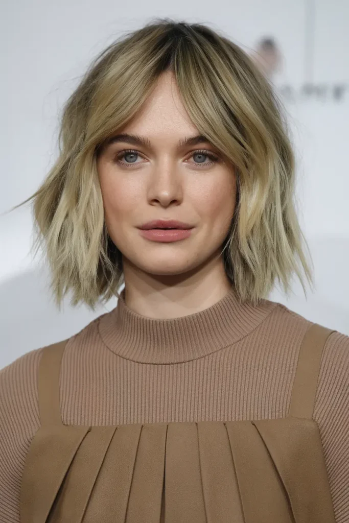 Shaggy Wavy Long Bob