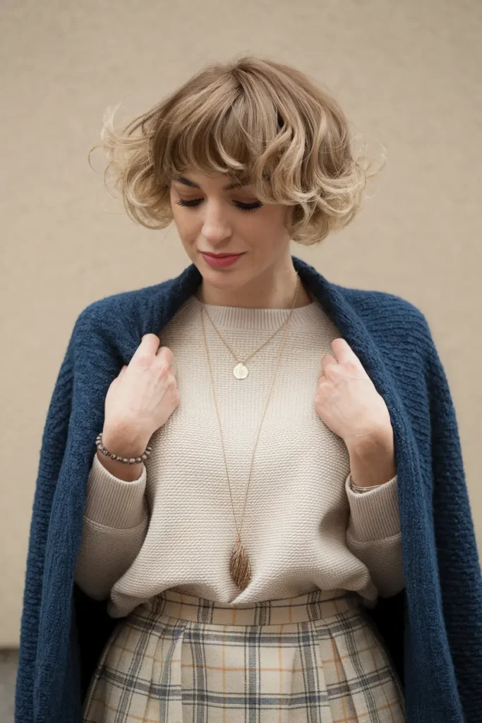 Short Bob for Curly Hair