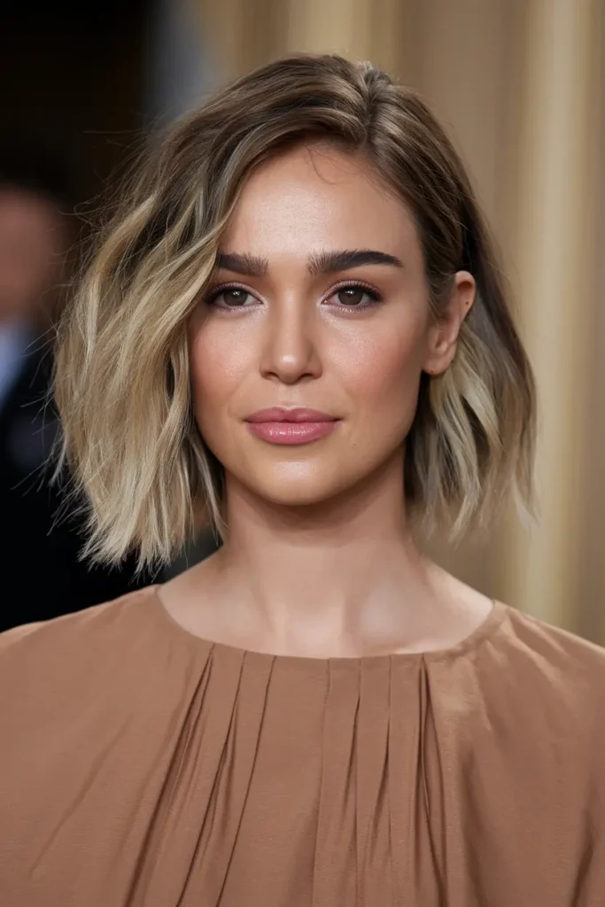 Stacked Wavy Bob for Thick Hair