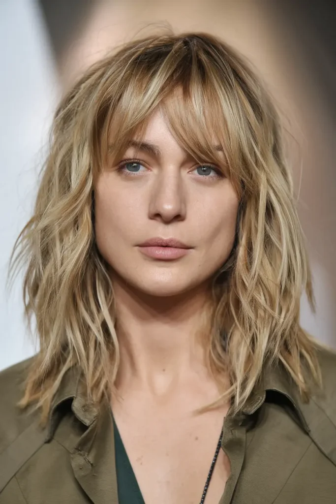 Tousled Layers with Bangs