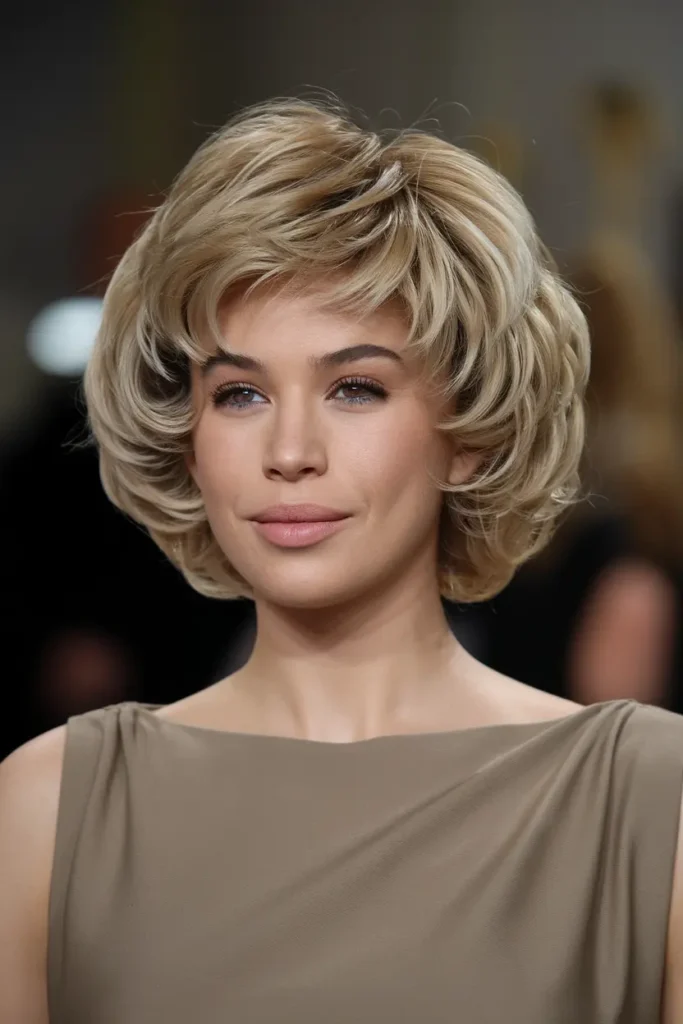 25. Gorgeous Blonde Perm Style