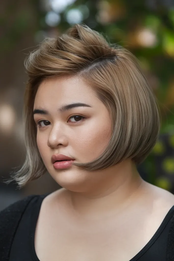 25. Short Bob with Lifted Crown