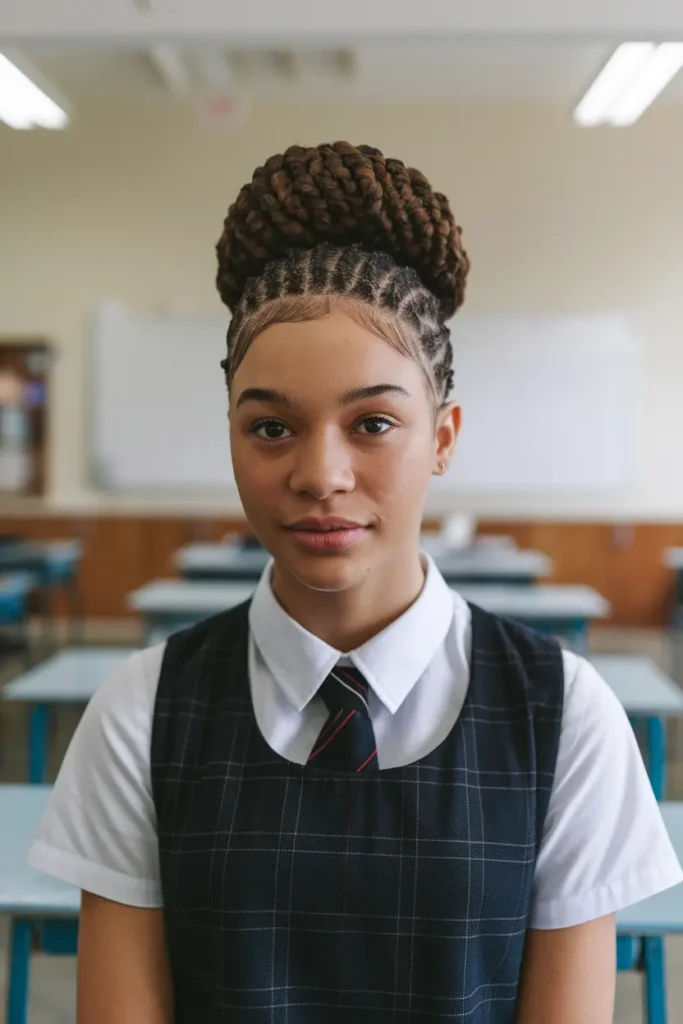 26. Cornrowed Crown