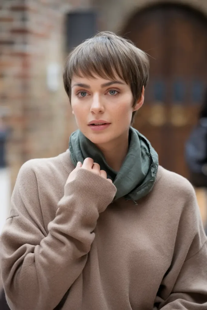 26. Short Pixie with Bangs