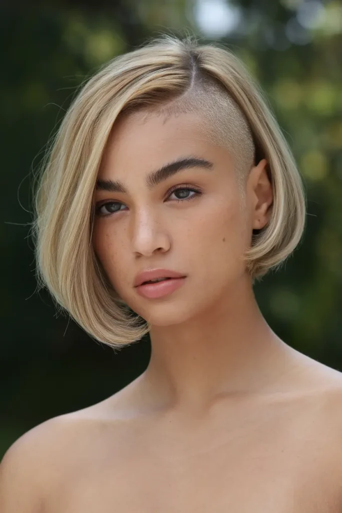 27. Undercut for Blonde Bob