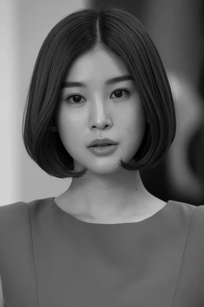 3. Blunt Korean Bob