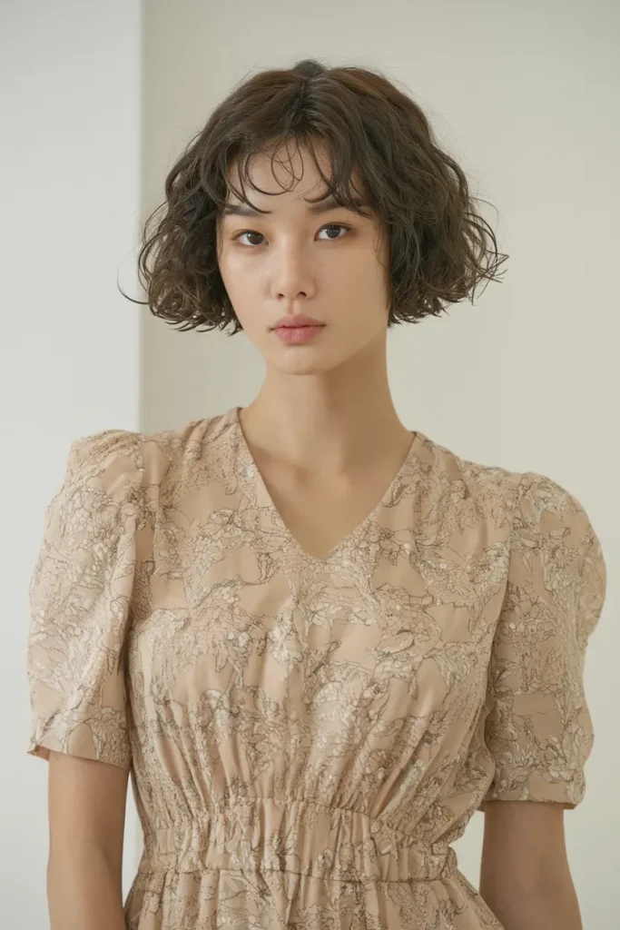 43. Korean Curly Bob