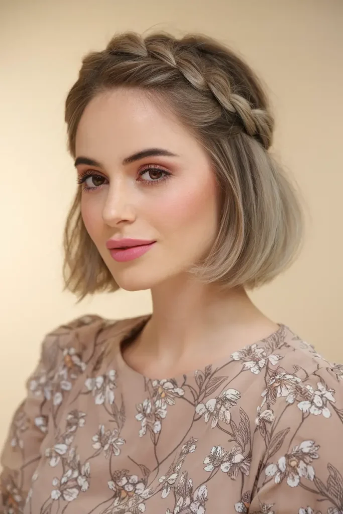 5. Creative Updo for Short Bob Hair