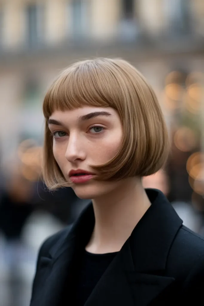 7. Chic French Inspired Bob