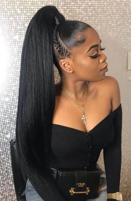 15 Hot Baddie Hairstyles Latina Straight hair Looks You Need 1 Sleek High Ponytail