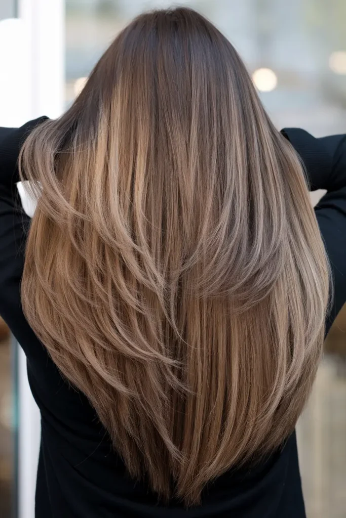 1. Caramel Babylights on Brunette