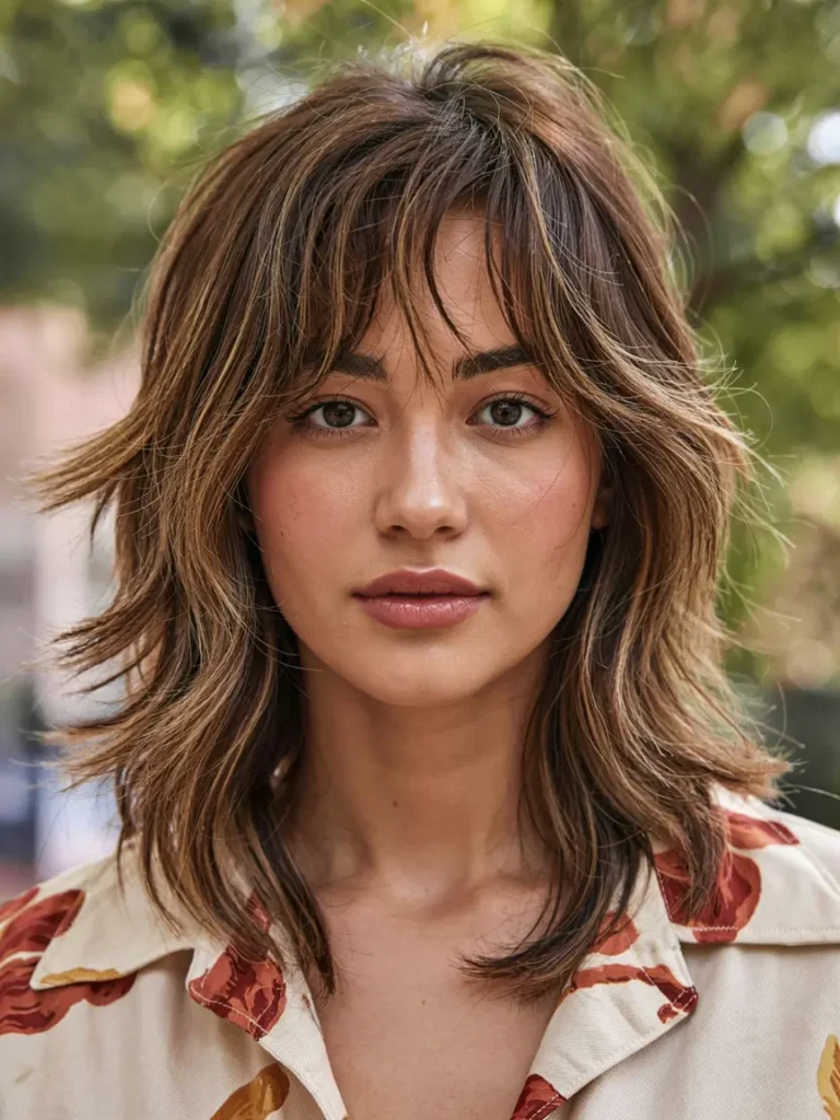 1. Classic Wolf Cut with Bangs 1