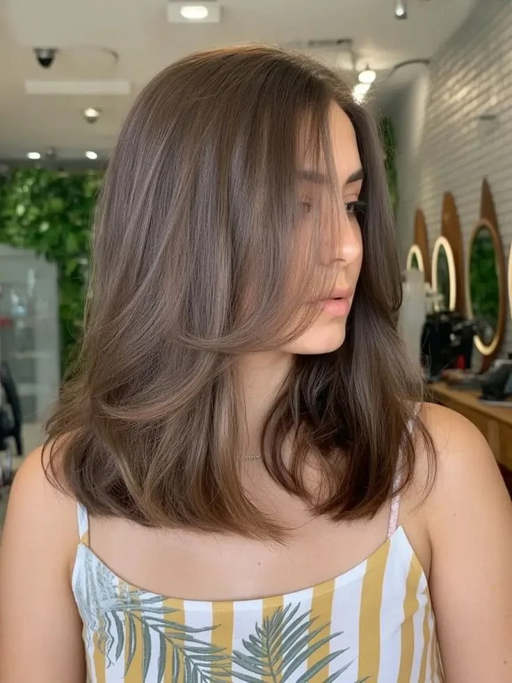 Glossy Blunt Lob