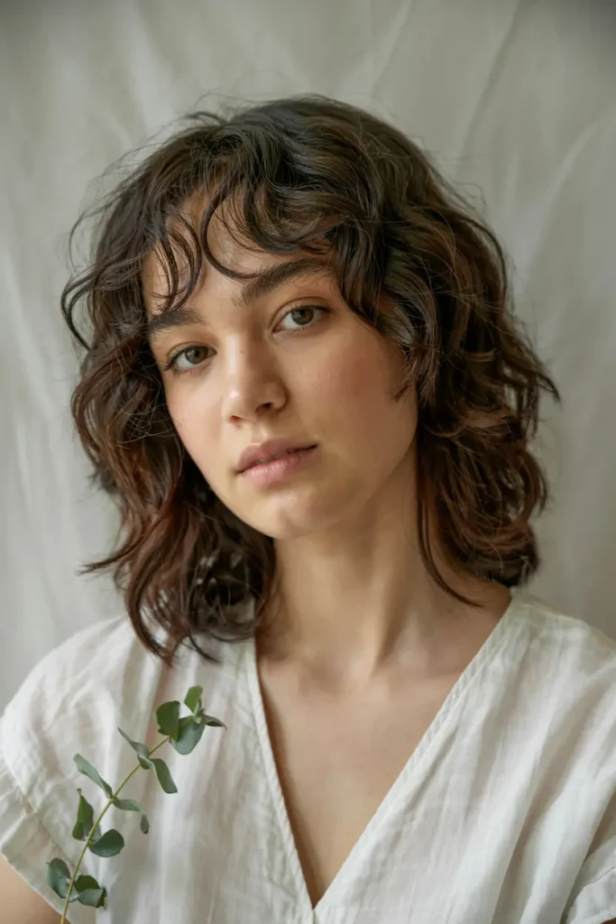 10. Asymmetrical Wolf Cut with Bangs 1