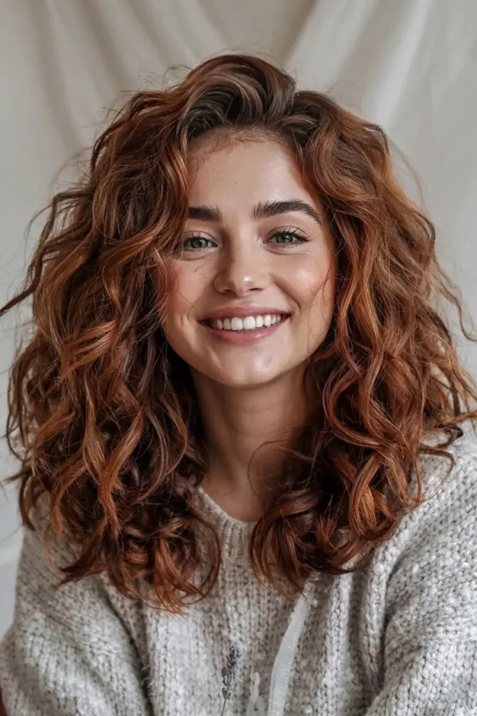 15 Wolf Cut Curly Hair Looks You’ll Love 11 11. Choppy Curly Wolf Cut