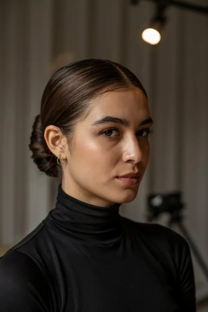 Hot Baddie Hairstyles Latina Straight hair Looks You Need 11 11. Sleek Straight Updo