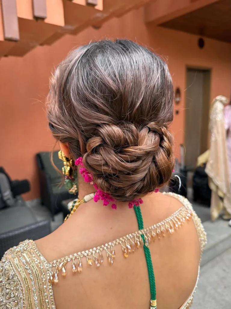 Floral Accent Updo