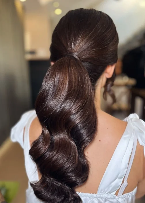 Polished Ponytail Bridal Hair