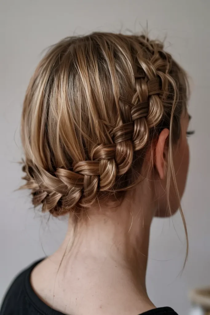 12. Low Braided Updo