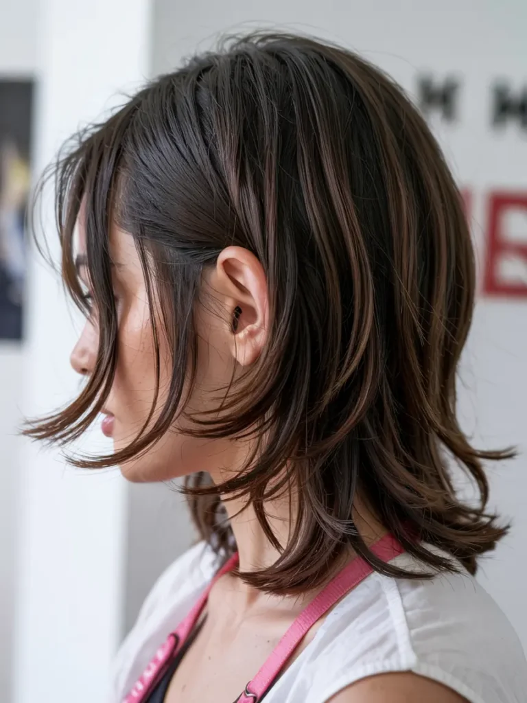 13. Korean Wolf Cut Mullet
