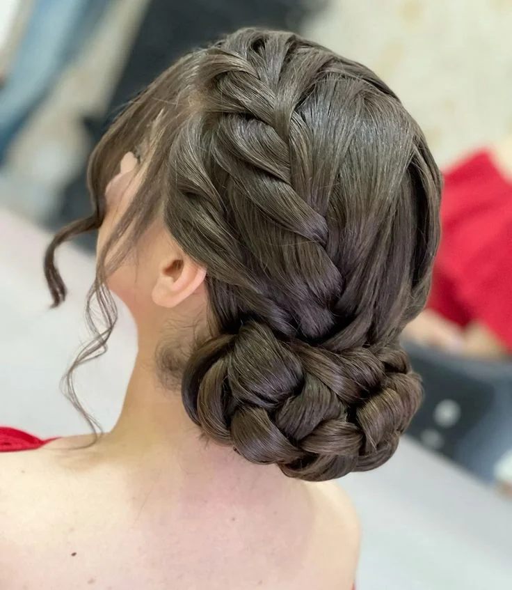 Low Braided Bun