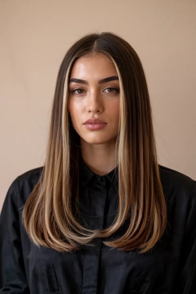 Hot Baddie Hairstyles Latina Straight hair Looks You Need 14 14. Straight Hair with Color Pop