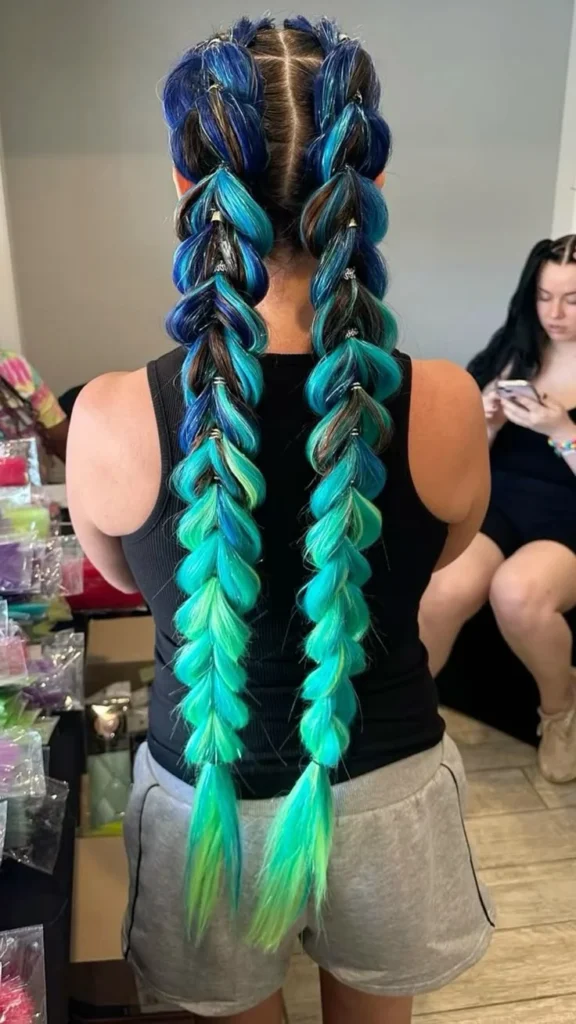 Two Pigtails with Extensions